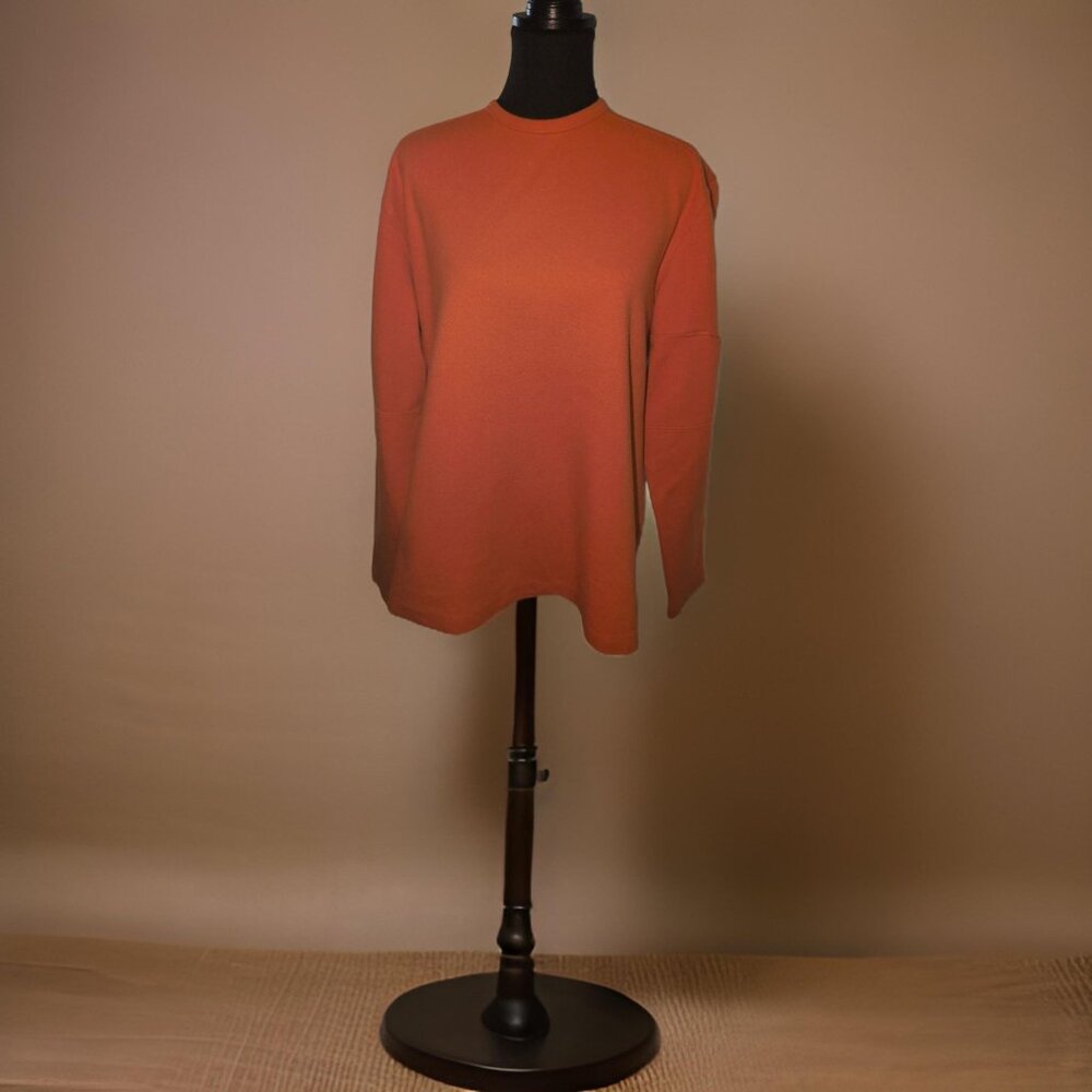 Marciano Vintage Guess Men's Orange Sweatshirt Size L with Phone Pocket Sleeve